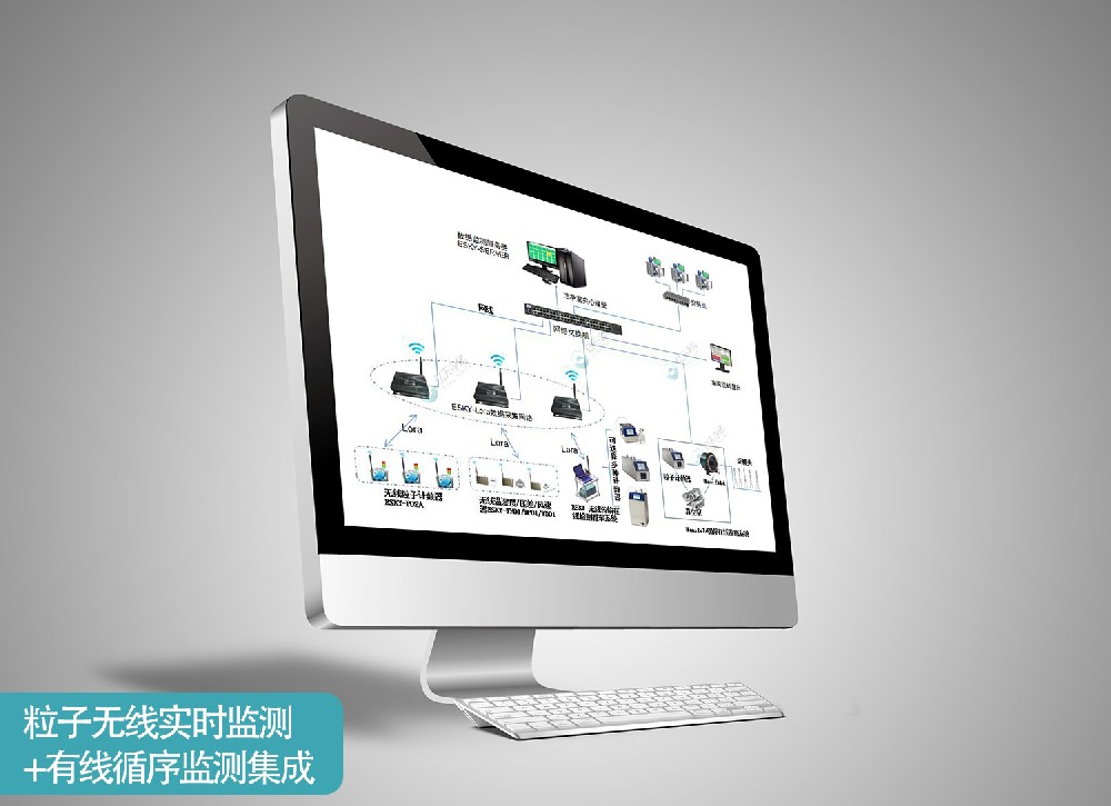 粒子無(wú)線實(shí)時(shí)監(jiān)測(cè)+有線循序監(jiān)測(cè)集成系統(tǒng)